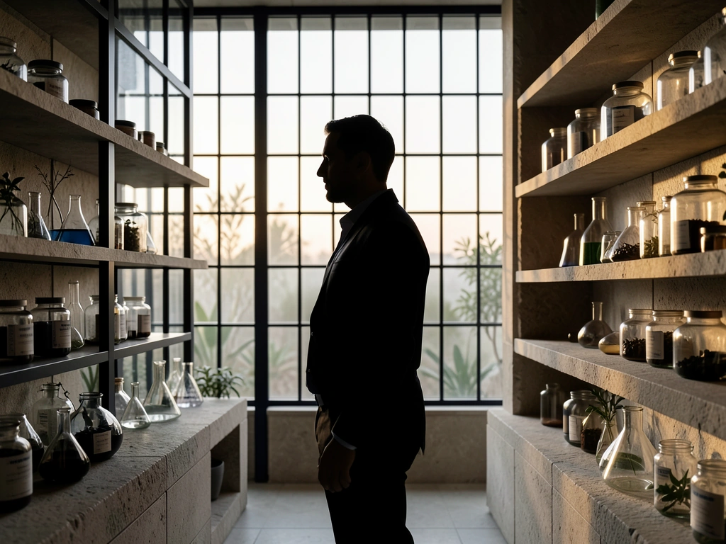 Botanical archive silhouette